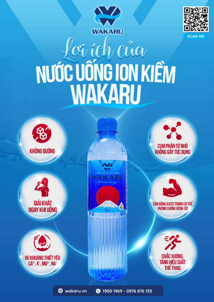 Lợi ích của nước uống ion kiềm wakaru